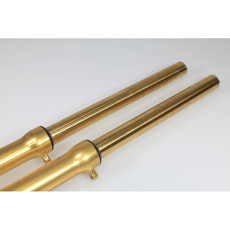 Fourche complete TECH acier couleur or 39mm fourreau or