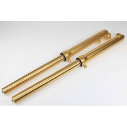 Fourche complete TECH acier couleur or 39mm fourreau or
