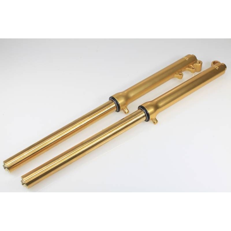 Fourche complete TECH acier couleur or 39mm fourreau or