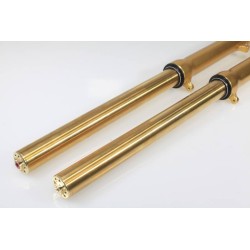 Fourche complete TECH acier couleur or 39mm fourreau or