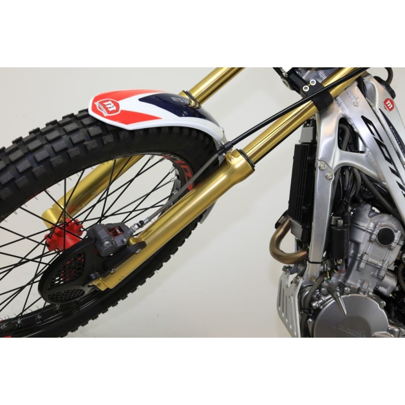 Fourche complete TECH acier couleur or 39mm fourreau or