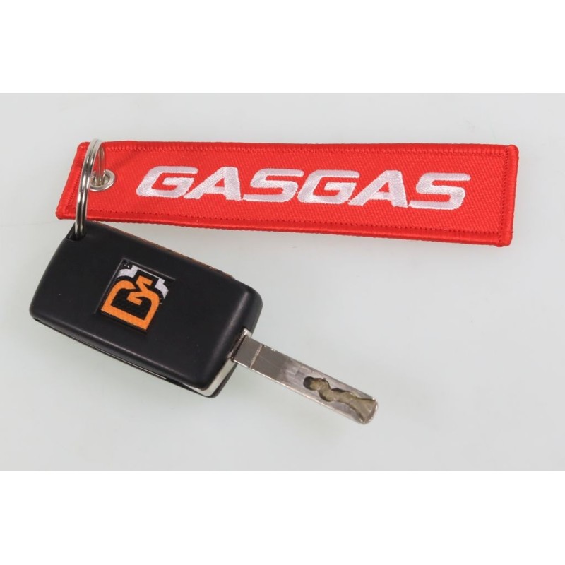 Porte clés GASGAS 125x30mm rouge