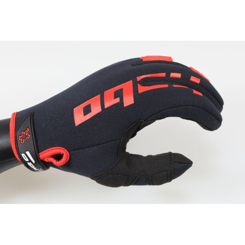 Gants HEBO Neopren noir/rouge