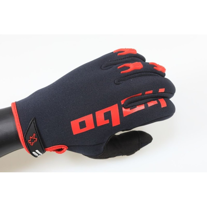 Gants HEBO Neopren noir/rouge