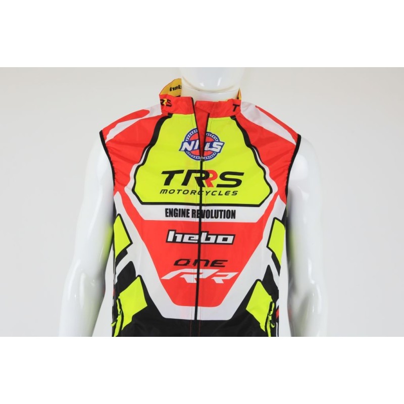 Veste technique TRS Wind Pro sans manches jaune