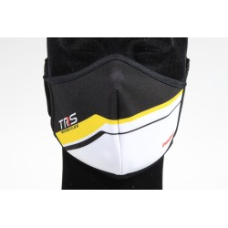 Masque Covid HEBO TRS noir/jaune