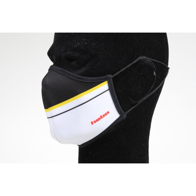Masque Covid HEBO TRS noir/jaune