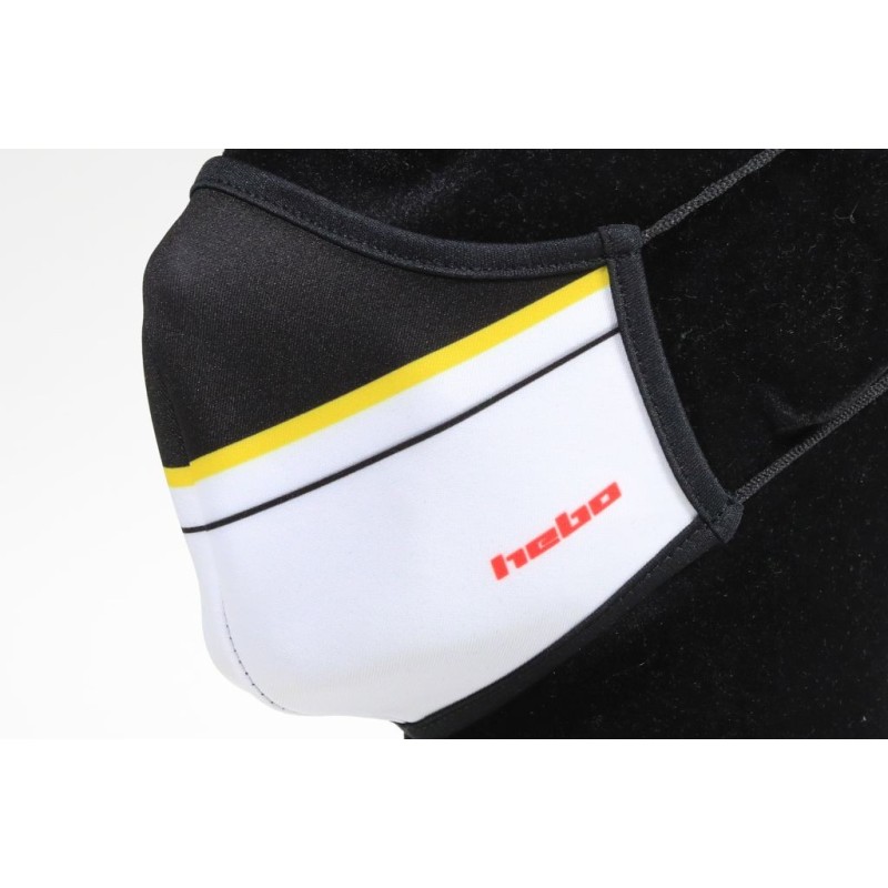 Masque Covid HEBO TRS noir/jaune
