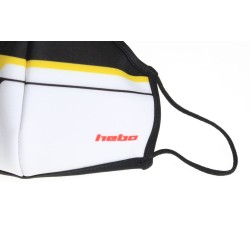 Masque Covid HEBO TRS noir/jaune