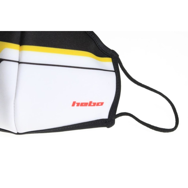 Masque Covid HEBO TRS noir/jaune