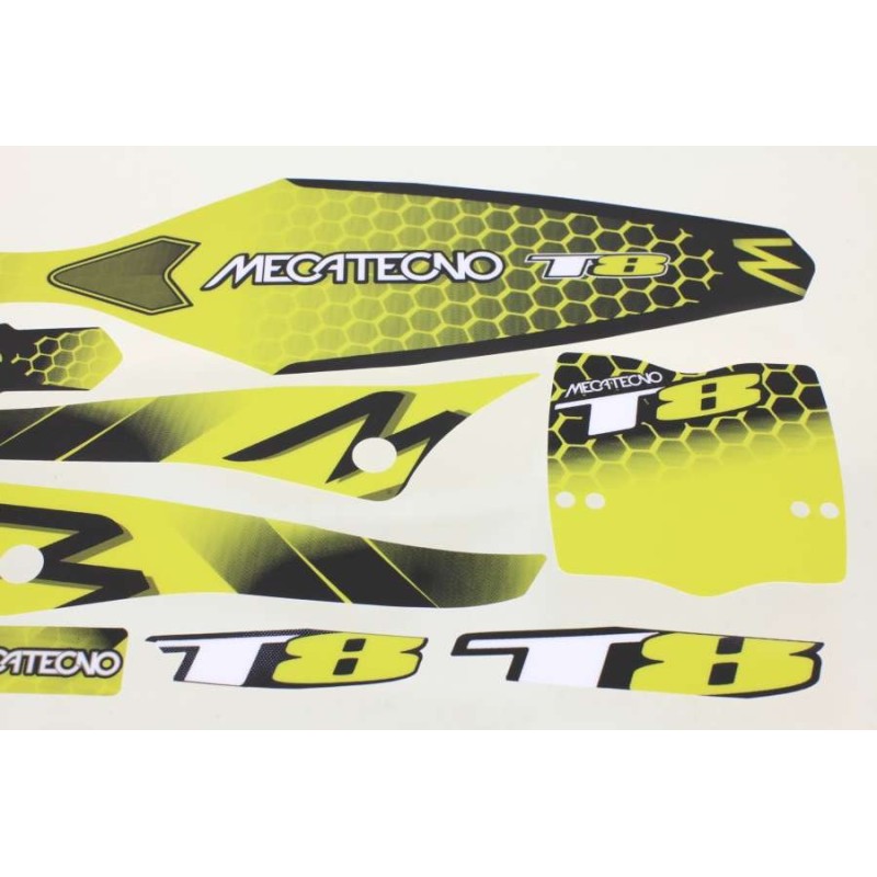 Kit autocollant MECATECNO T8 complet