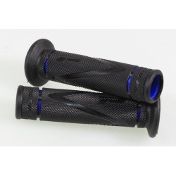 Revetement medium PRO GRIP ouvert au bout noir/bleu