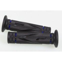 Revetement medium PRO GRIP ouvert au bout noir/bleu