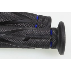 Revetement medium PRO GRIP ouvert au bout noir/bleu