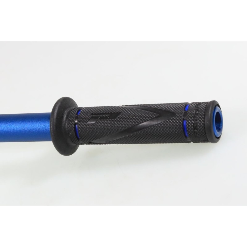 Revetement medium PRO GRIP ouvert au bout noir/bleu