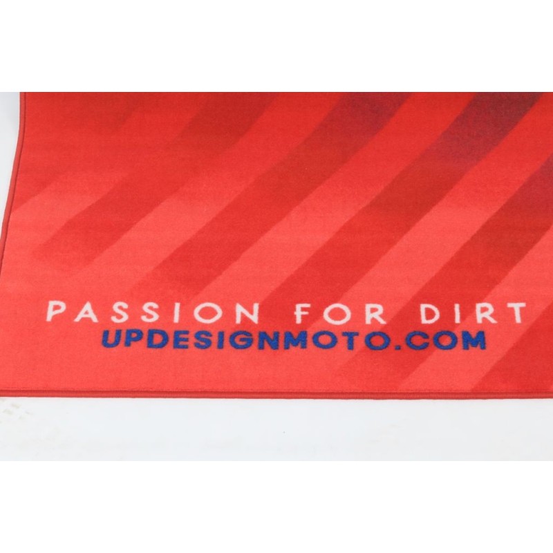 Tapis mecanique environnemental UP rouge/bleu