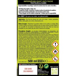 Imperméabilisant et anti-tache GS27 textiles et cuirs
