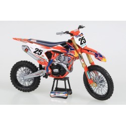 Miniature moto KTM SXF 450 N°25 M.MUSQUIN 1/10e