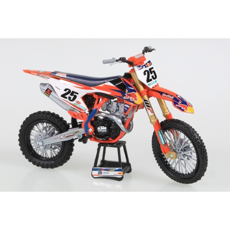 Miniature moto KTM SXF 450 N°25 M.MUSQUIN 1/10e