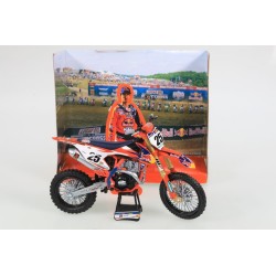 Miniature moto KTM SXF 450 N°25 M.MUSQUIN 1/10e