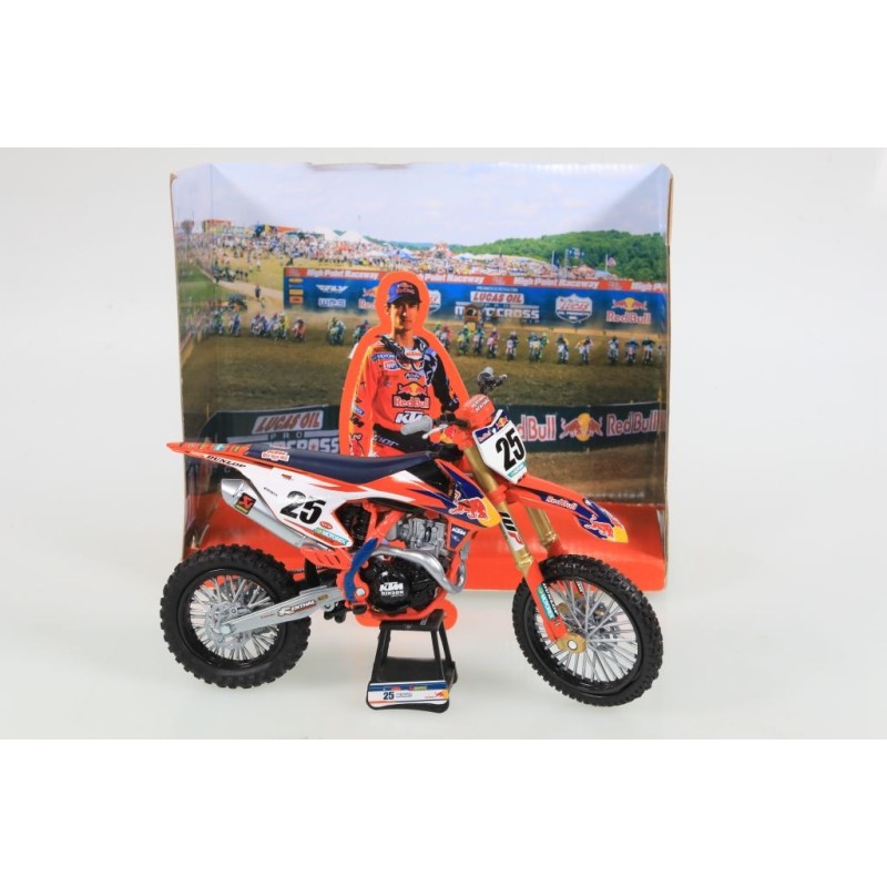 Miniature moto KTM SXF 450 N°25 M.MUSQUIN 1/10e