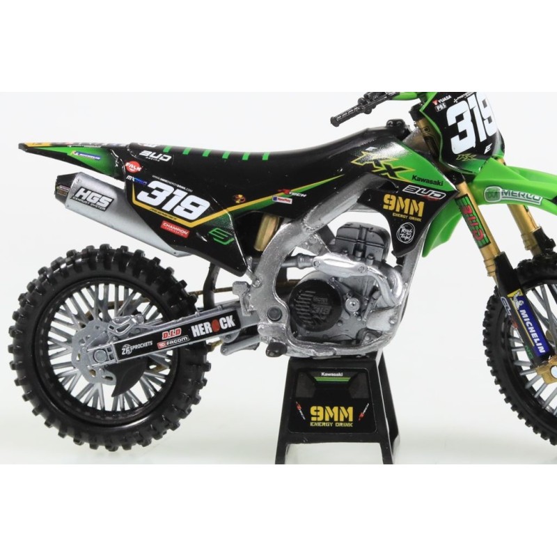 Miniature moto KAWASAKI KX450F N°319 Q.PRUGNIERES 1/12e