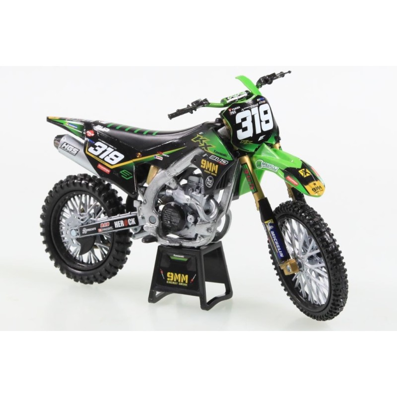 Miniature moto KAWASAKI KX450F N°319 Q.PRUGNIERES 1/12e