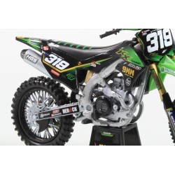Miniature moto KAWASAKI KX450F N°319 Q.PRUGNIERES 1/12e