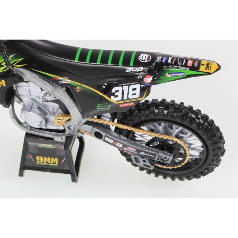 Miniature moto KAWASAKI KX450F N°319 Q.PRUGNIERES 1/12e