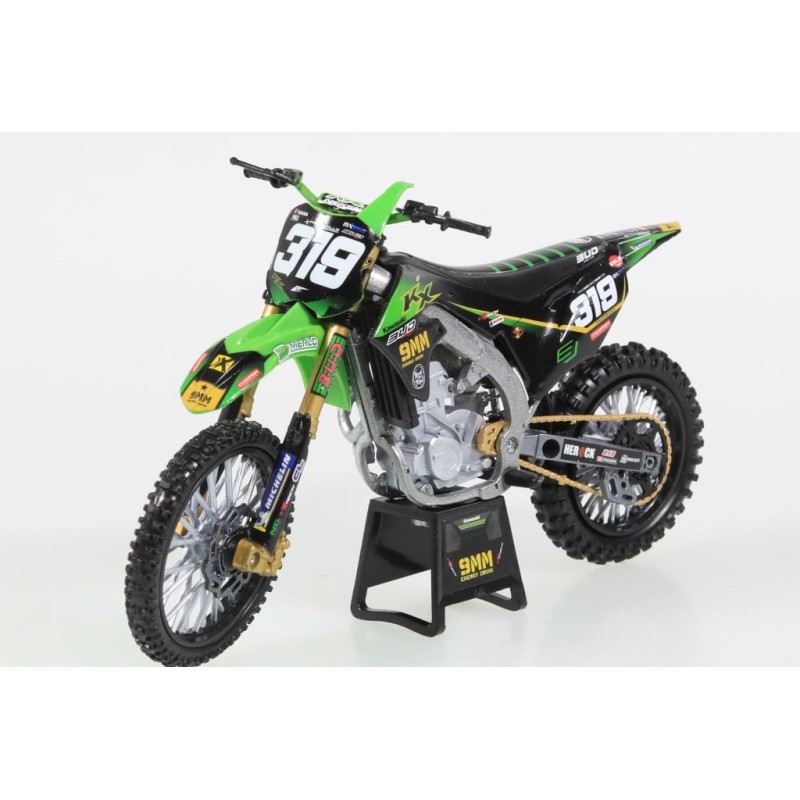 Miniature moto KAWASAKI KX450F N°319 Q.PRUGNIERES 1/12e