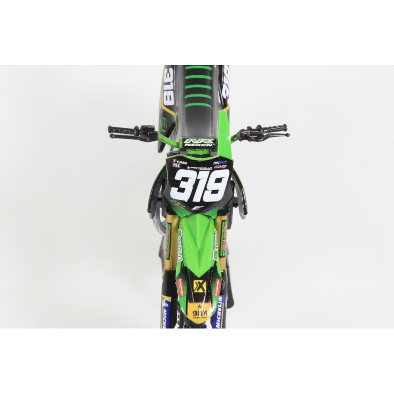 Miniature moto KAWASAKI KX450F N°319 Q.PRUGNIERES 1/12e