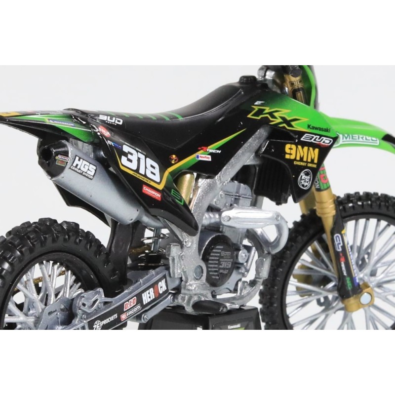 Miniature moto KAWASAKI KX450F N°319 Q.PRUGNIERES 1/12e