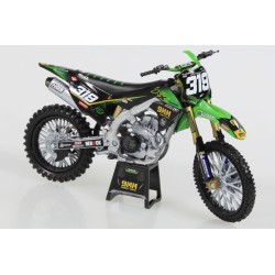 Miniature moto KAWASAKI KX450F N°319 Q.PRUGNIERES 1/12e