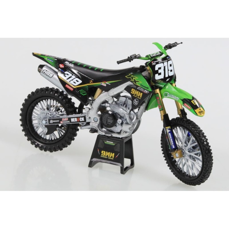Miniature moto KAWASAKI KX450F N°319 Q.PRUGNIERES 1/12e