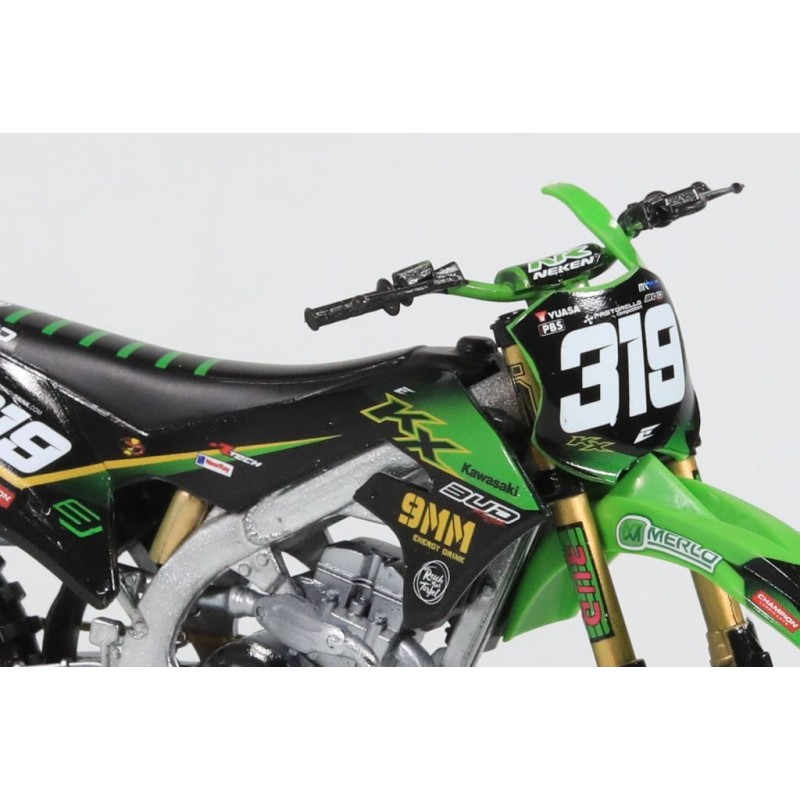 Miniature moto KAWASAKI KX450F N°319 Q.PRUGNIERES 1/12e