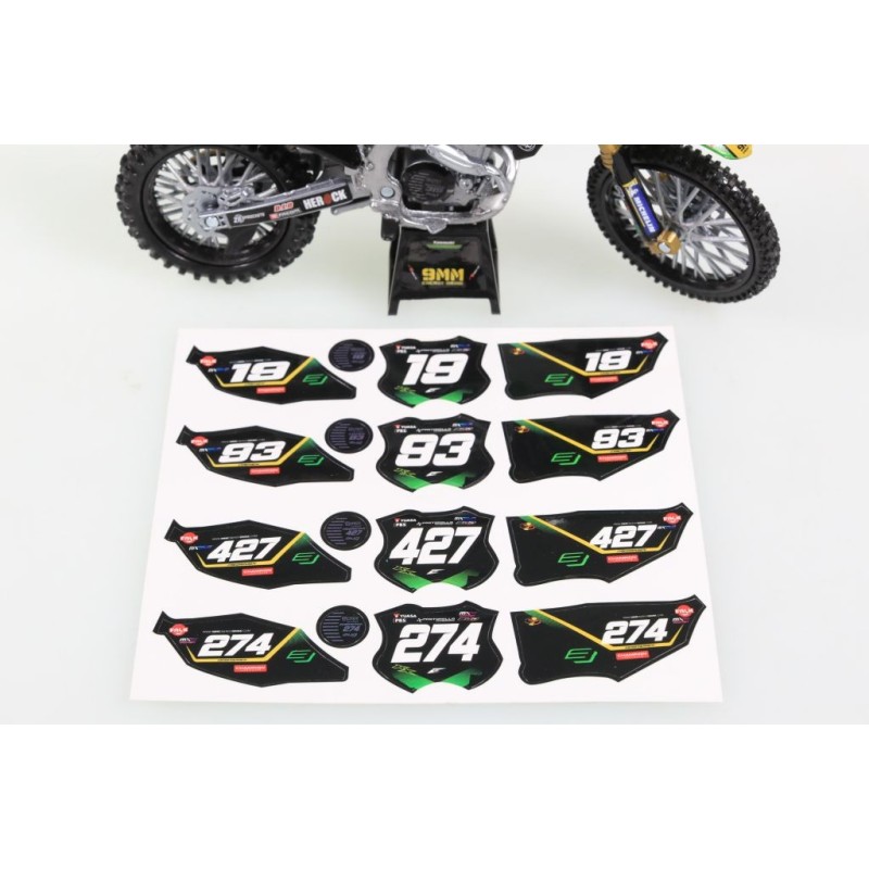 Miniature moto KAWASAKI KX450F N°319 Q.PRUGNIERES 1/12e