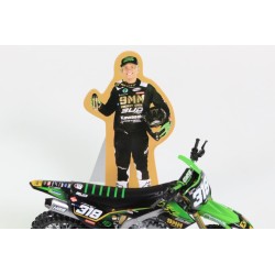 Miniature moto KAWASAKI KX450F N°319 Q.PRUGNIERES 1/12e