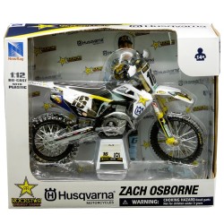 Miniature moto HUSQVARNA Factory FC450 N°16 Z.OSBORNE 1/12e