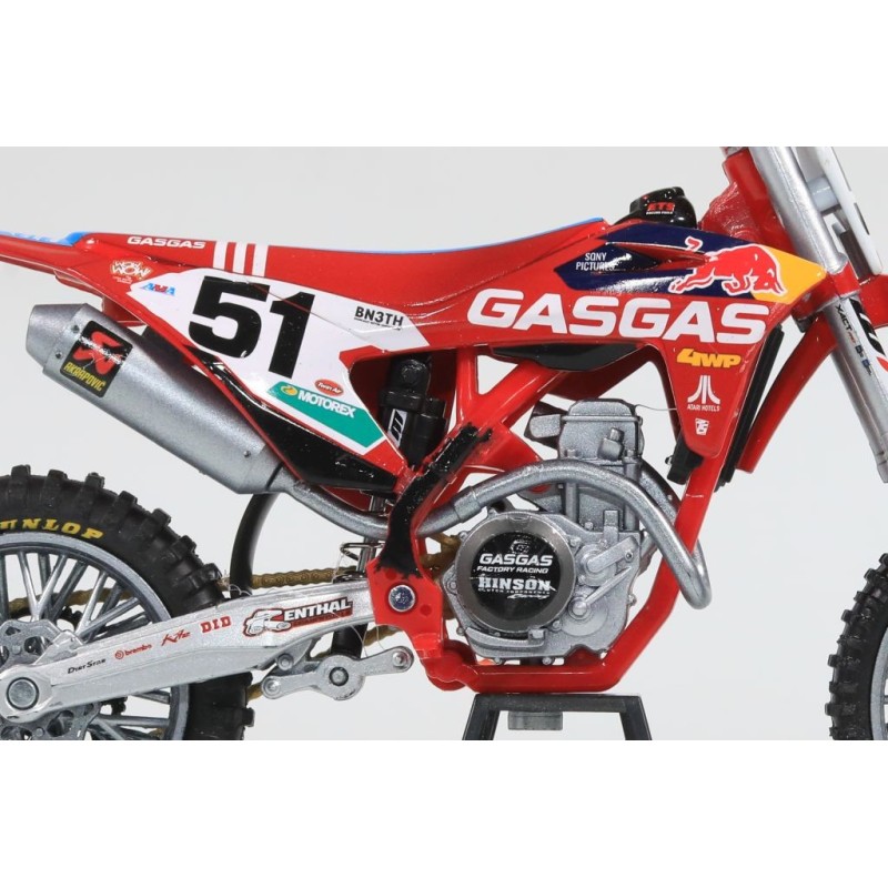 Miniature moto GASGAS 450F N°51 J.BARCIA 1/12e