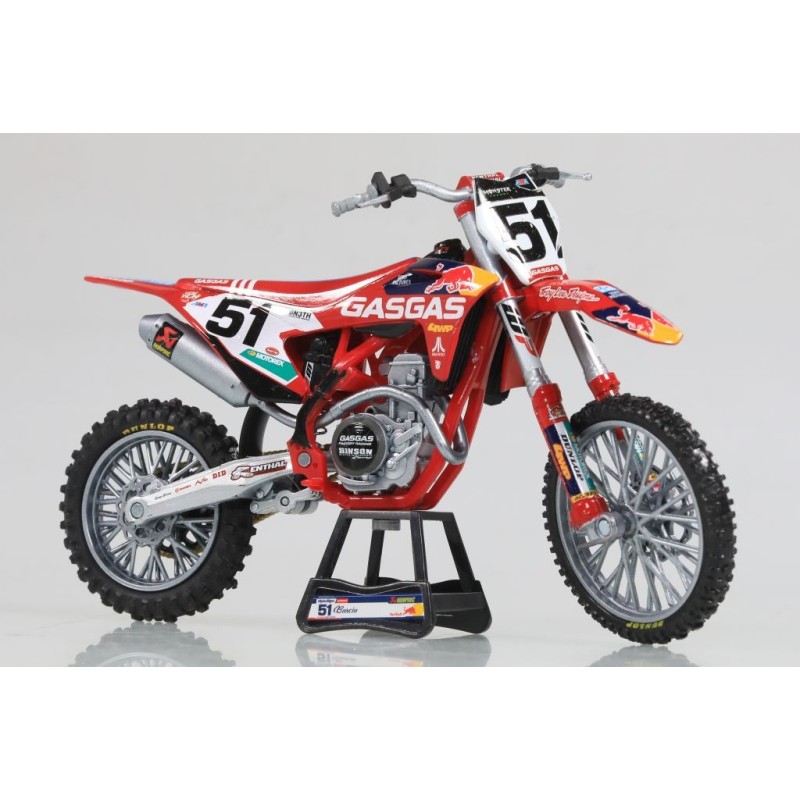 Miniature moto GASGAS 450F N°51 J.BARCIA 1/12e