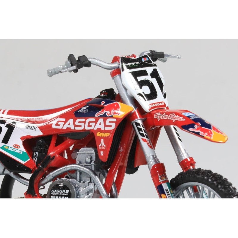 Miniature moto GASGAS 450F N°51 J.BARCIA 1/12e