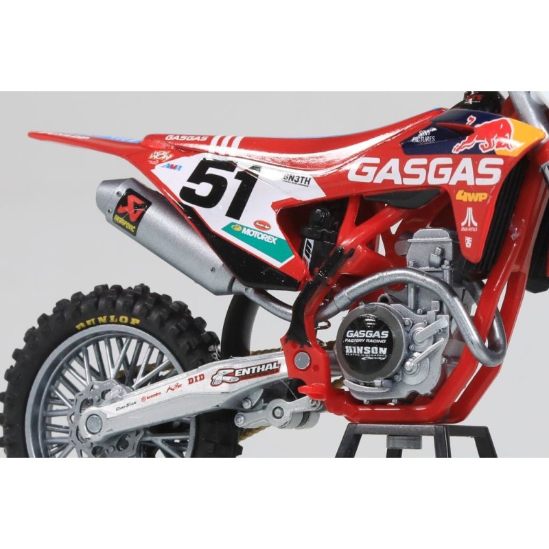 Miniature moto GASGAS 450F N°51 J.BARCIA 1/12e