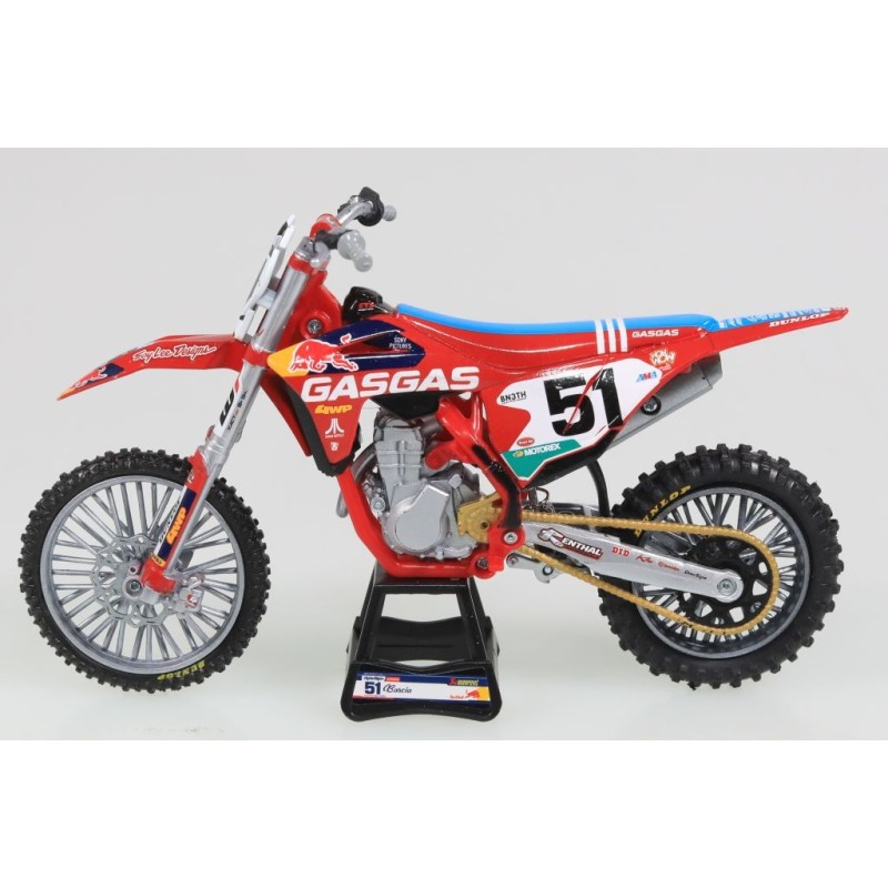 Miniature moto GASGAS 450F N°51 J.BARCIA 1/12e