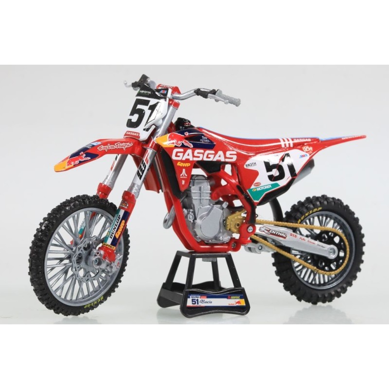 Miniature moto GASGAS 450F N°51 J.BARCIA 1/12e