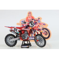Miniature moto GASGAS 450F N°51 J.BARCIA 1/12e