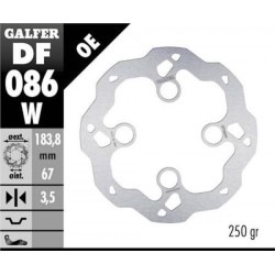 Disque frein AV GALFER MONTESA 4rt 183.8x3.5mm 4 trous