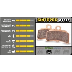 Plaquettes frein AV type 511 GALFER G1395 métal frittée