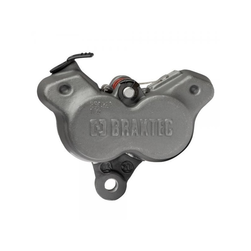 Etrier frein AV BRAKTEC 4 pistons noir/rouge
