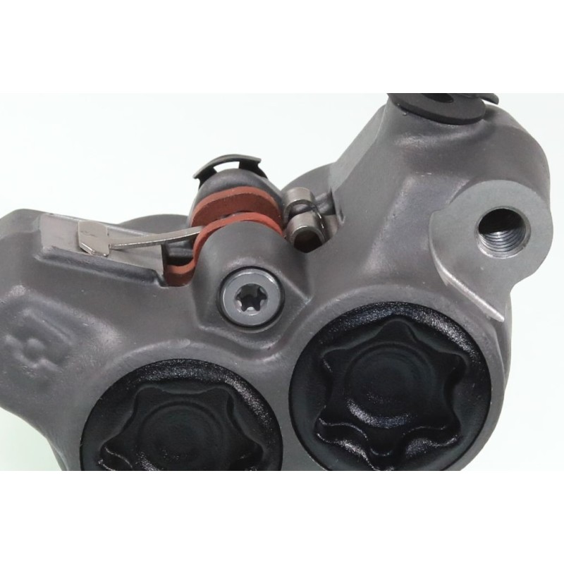 Etrier frein AV BRAKTEC monobloc 4 pistons  noir