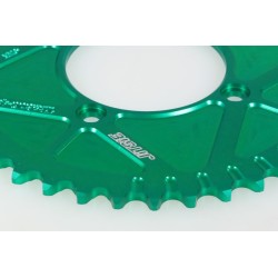 Couronne 4 trous fermée JITSIE verte 43 à 44 dents